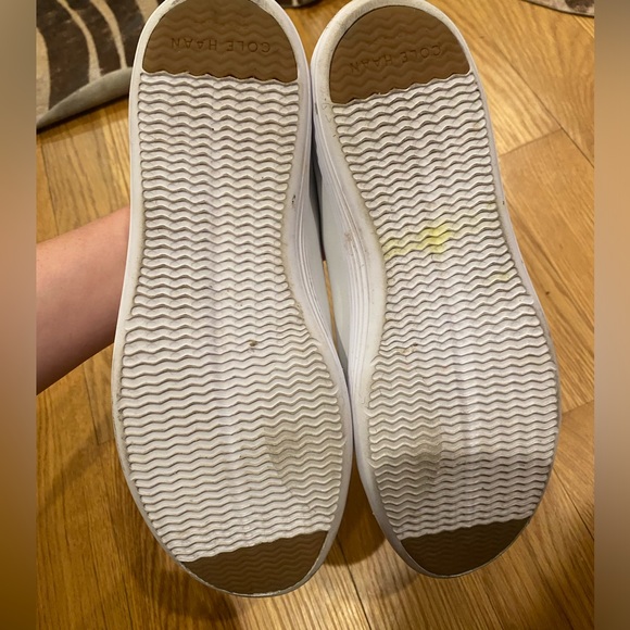 Cole Haan White Leather Sneakers Size 7.5 - Picture 8 of 8